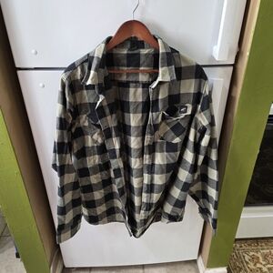 Plaid Black and Cream Women's Jacket